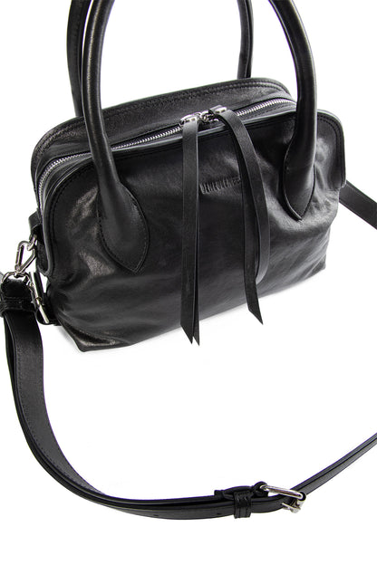 ANN DEMEULEMEESTER WOMAN BLACK TOP HANDLE BAGS