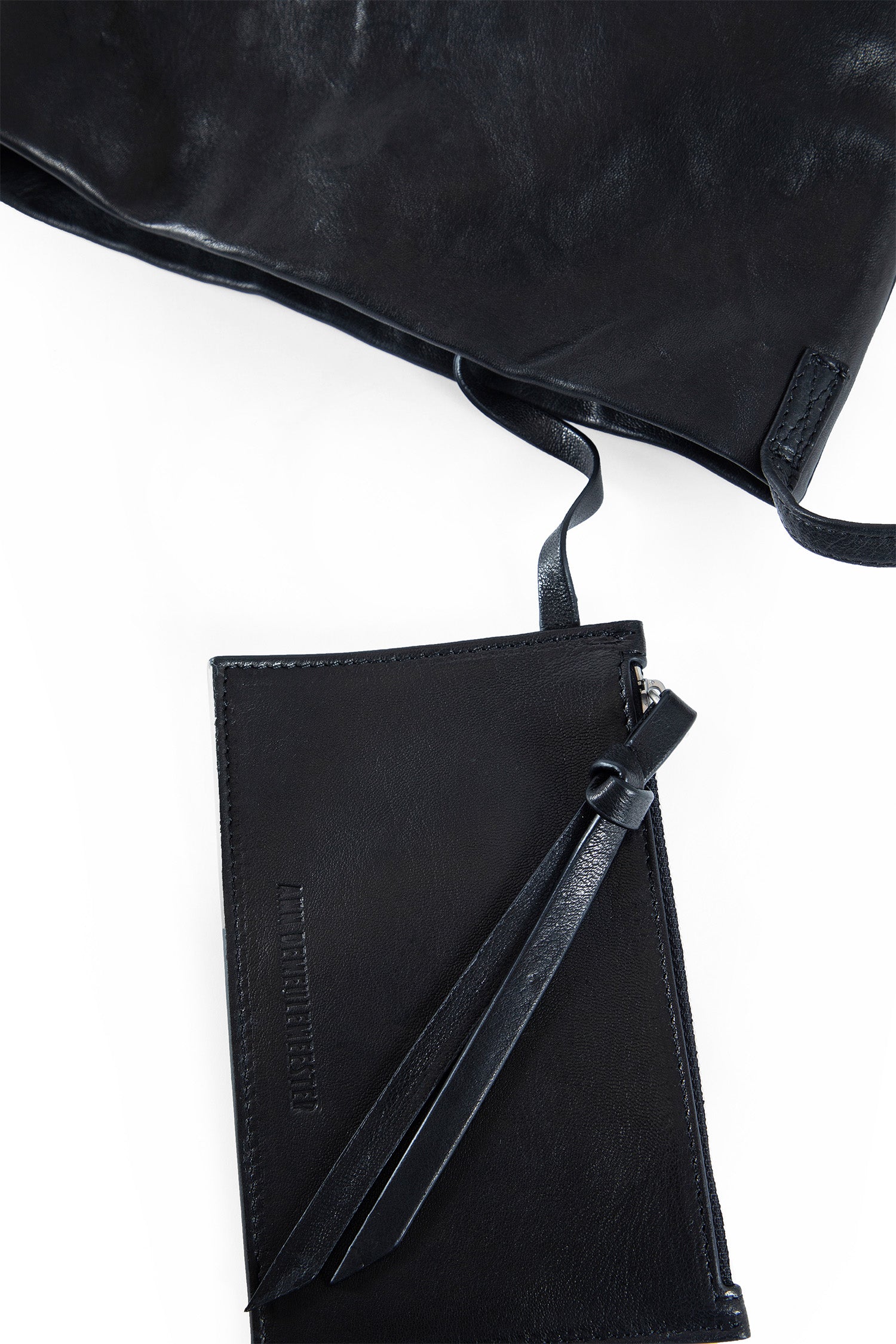 ANN DEMEULEMEESTER VINTAGE LUX GRAINED LEATHER woman