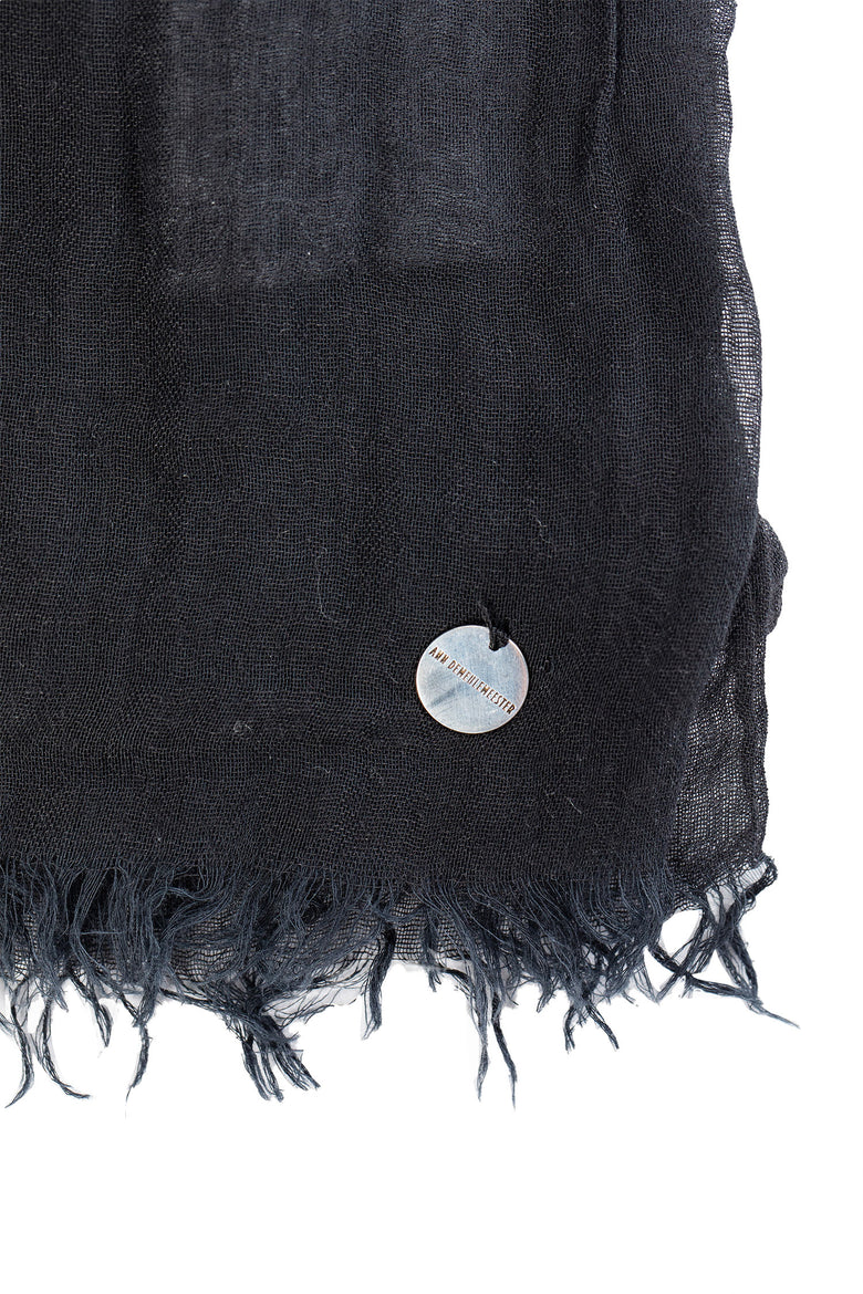 ANN DEMEULEMEESTER WOMAN BLACK SCARVES