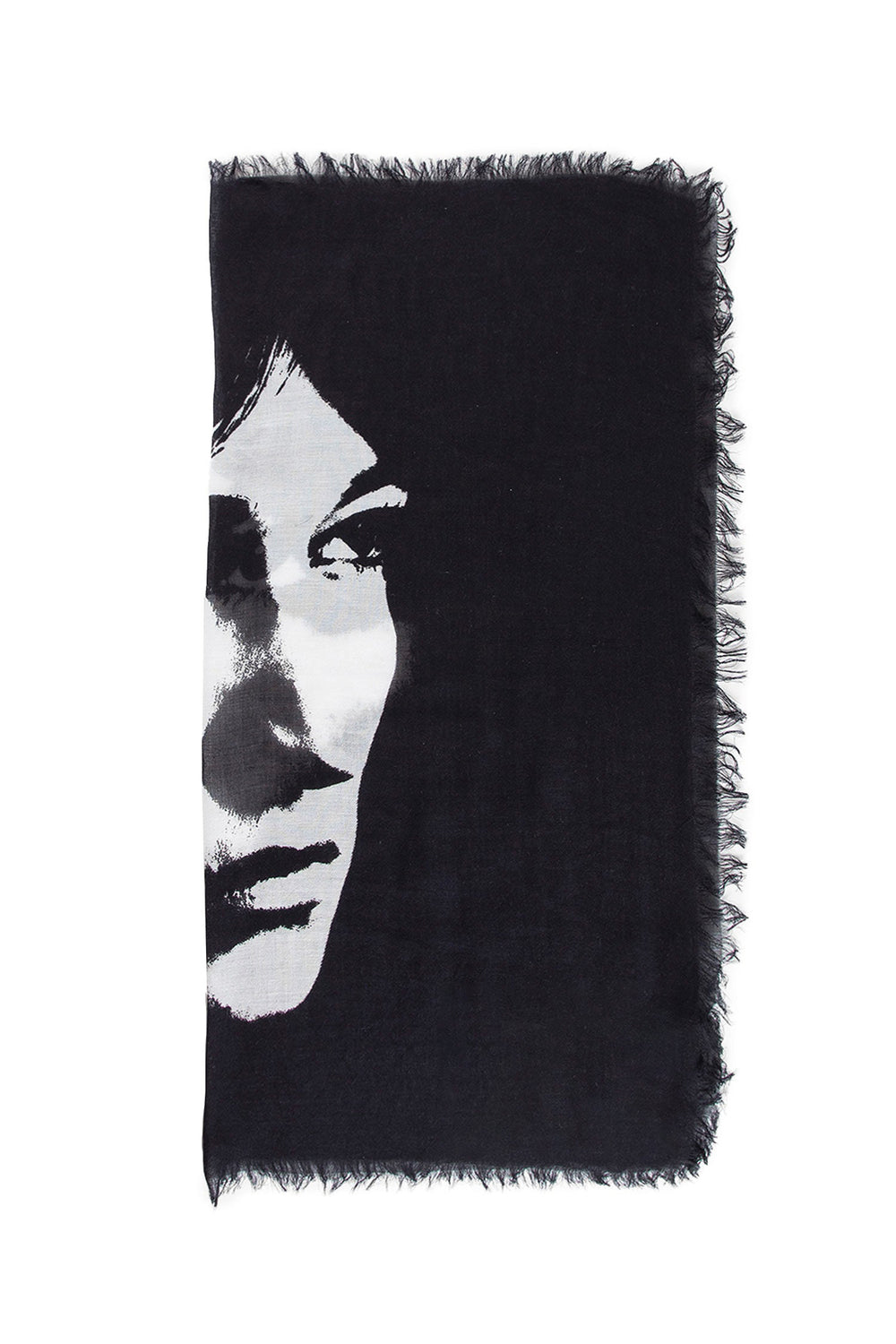 ANN DEMEULEMEESTER MAN BLACK&WHITE SCARVES