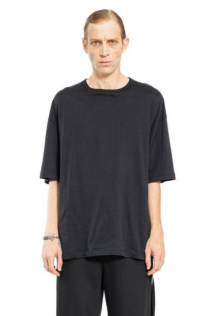 ANN DEMEULEMEESTER MAN BLACK T-SHIRTS & TANK TOPS