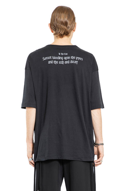 ANN DEMEULEMEESTER MAN BLACK T-SHIRTS & TANK TOPS