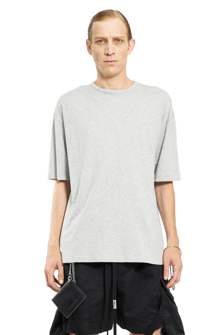 ANN DEMEULEMEESTER MAN GREY T-SHIRTS & TANK TOPS