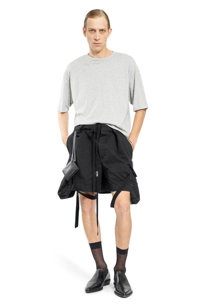 ANN DEMEULEMEESTER MAN GREY T-SHIRTS & TANK TOPS