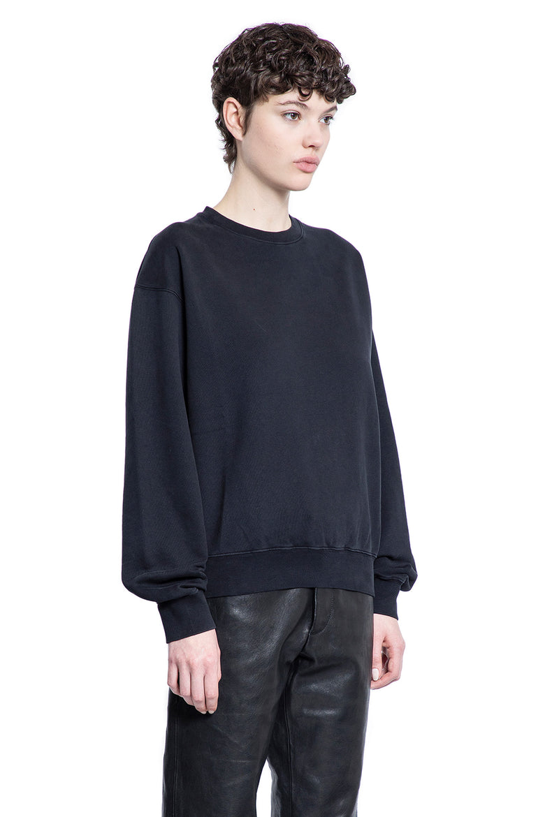 ANN DEMEULEMEESTER WOMAN BLACK SWEATSHIRTS