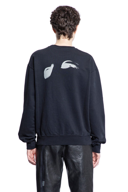 ANN DEMEULEMEESTER WOMAN BLACK SWEATSHIRTS