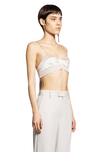 Abelina Bra in Washed Satin Silk and Tulle