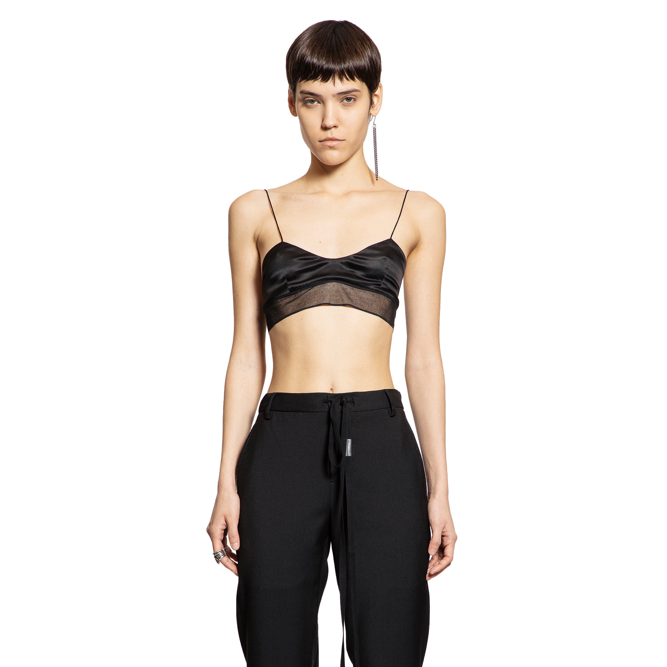 Abelina Bra in Washed Silk Satin and Tulle - Antonioli.eu