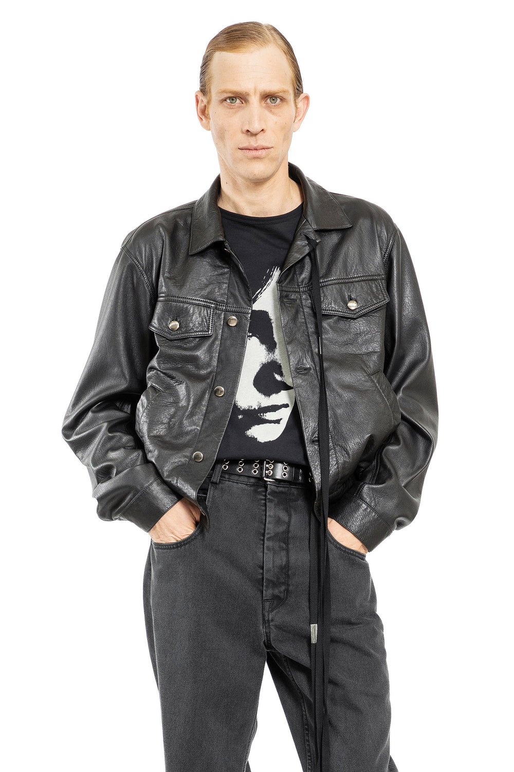 ANN DEMEULEMEESTER MAN BLACK JACKETS