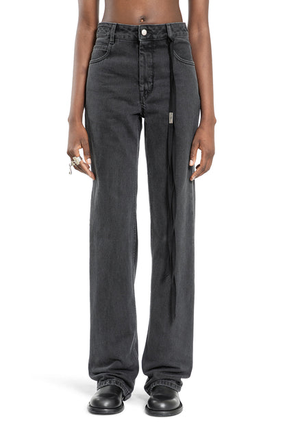 ANN DEMEULEMEESTER WOMAN GREY JEANS