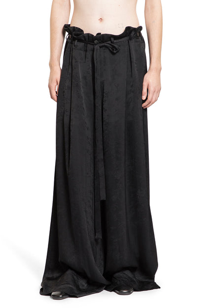 ANN DEMEULEMEESTER MAN BLACK TROUSERS