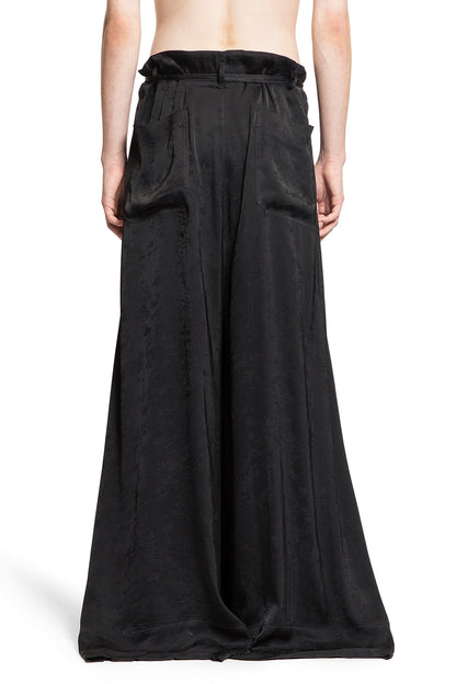 ANN DEMEULEMEESTER MAN BLACK TROUSERS