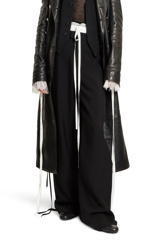 Elfi Wide Leg Trousers in Viscose Calico - Antonioli.eu