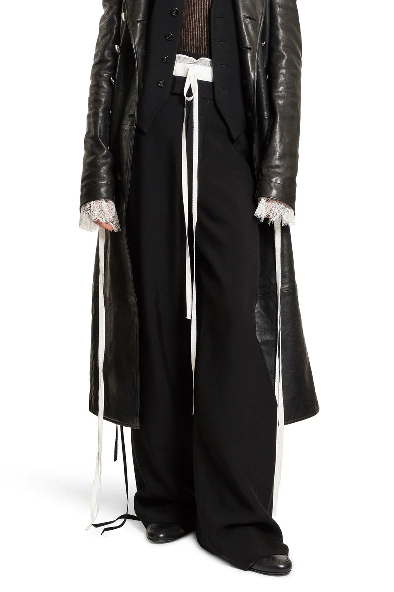 Elfi Wide Leg Trousers in Viscose Calico - Antonioli.eu