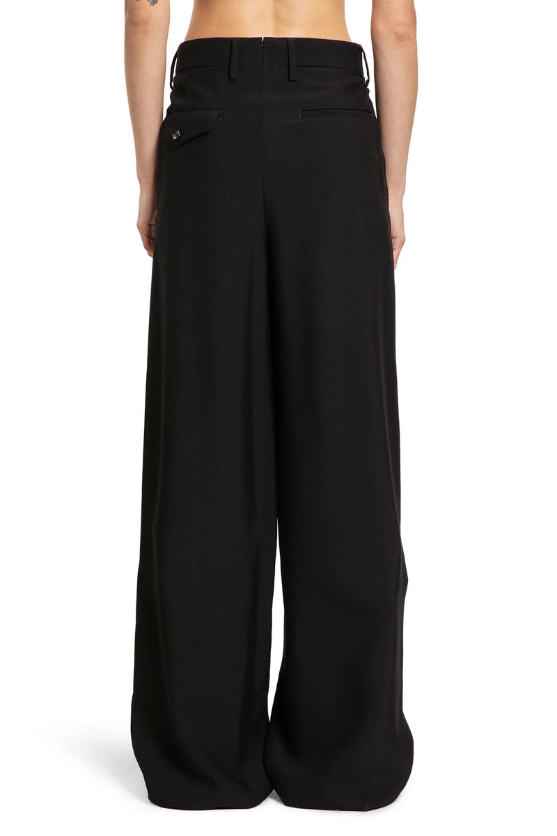 Elfi Wide Leg Trousers in Viscose Calico - Antonioli.eu