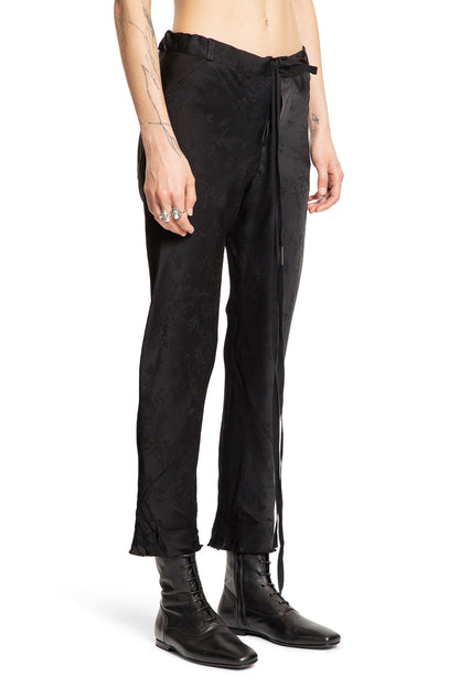 ANN DEMEULEMEESTER WOMAN BLACK TROUSERS