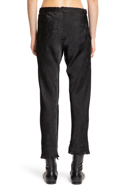 ANN DEMEULEMEESTER WOMAN BLACK TROUSERS