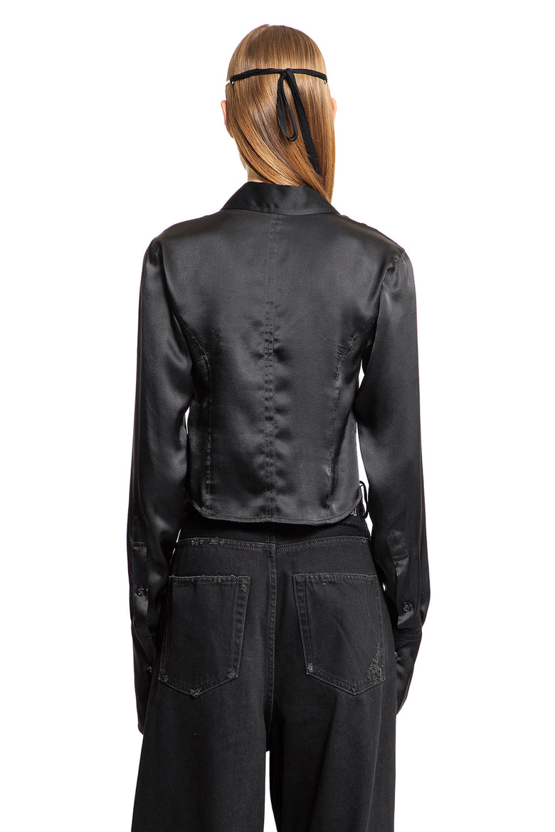 ANN DEMEULEMEESTER WOMAN BLACK SHIRTS