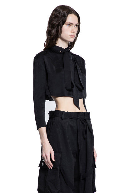 ANN DEMEULEMEESTER WOMAN BLACK TOPS