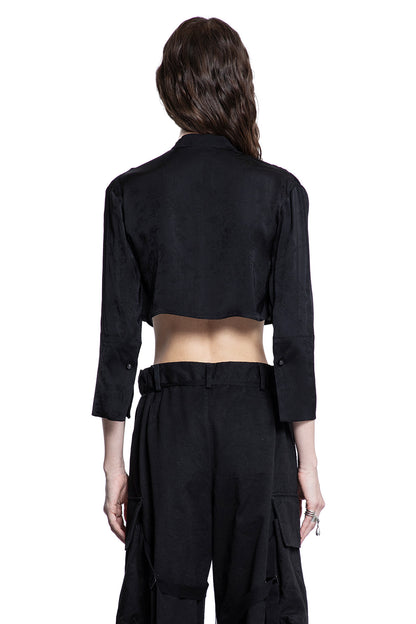 ANN DEMEULEMEESTER WOMAN BLACK TOPS