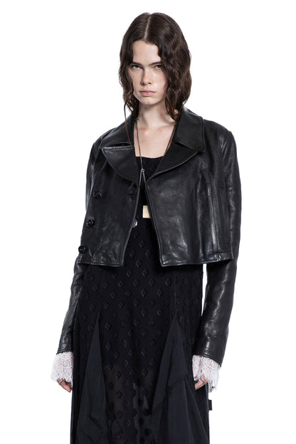 ANN DEMEULEMEESTER WOMAN BLACK JACKETS