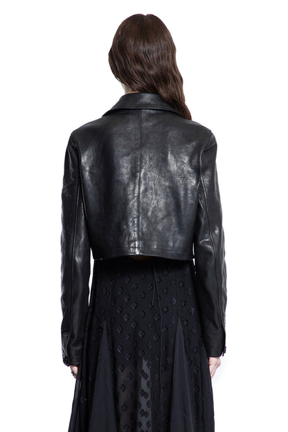 ANN DEMEULEMEESTER WOMAN BLACK JACKETS