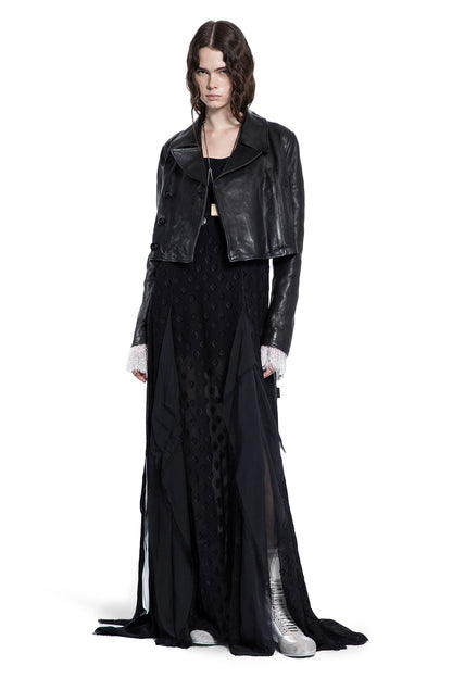 ANN DEMEULEMEESTER WOMAN BLACK JACKETS