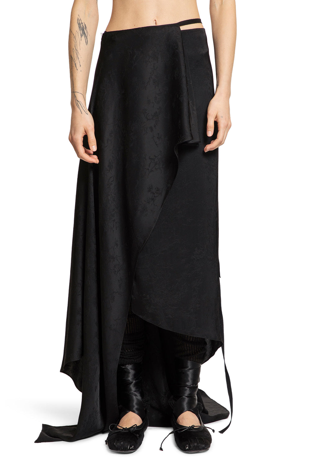 ANN DEMEULEMEESTER WOMAN BLACK SKIRTS