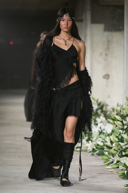 ANN DEMEULEMEESTER WOMAN BLACK SKIRTS