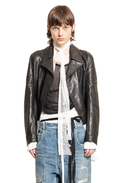 ANN DEMEULEMEESTER MAN BLACK JACKETS