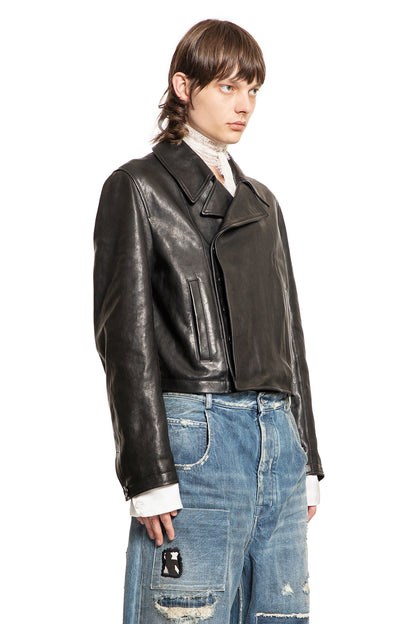 ANN DEMEULEMEESTER MAN BLACK JACKETS