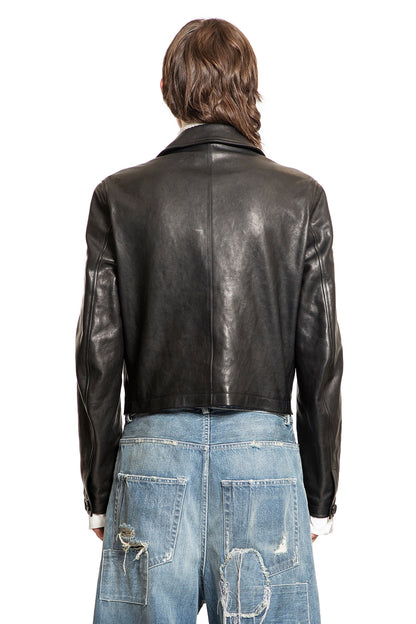 ANN DEMEULEMEESTER MAN BLACK JACKETS