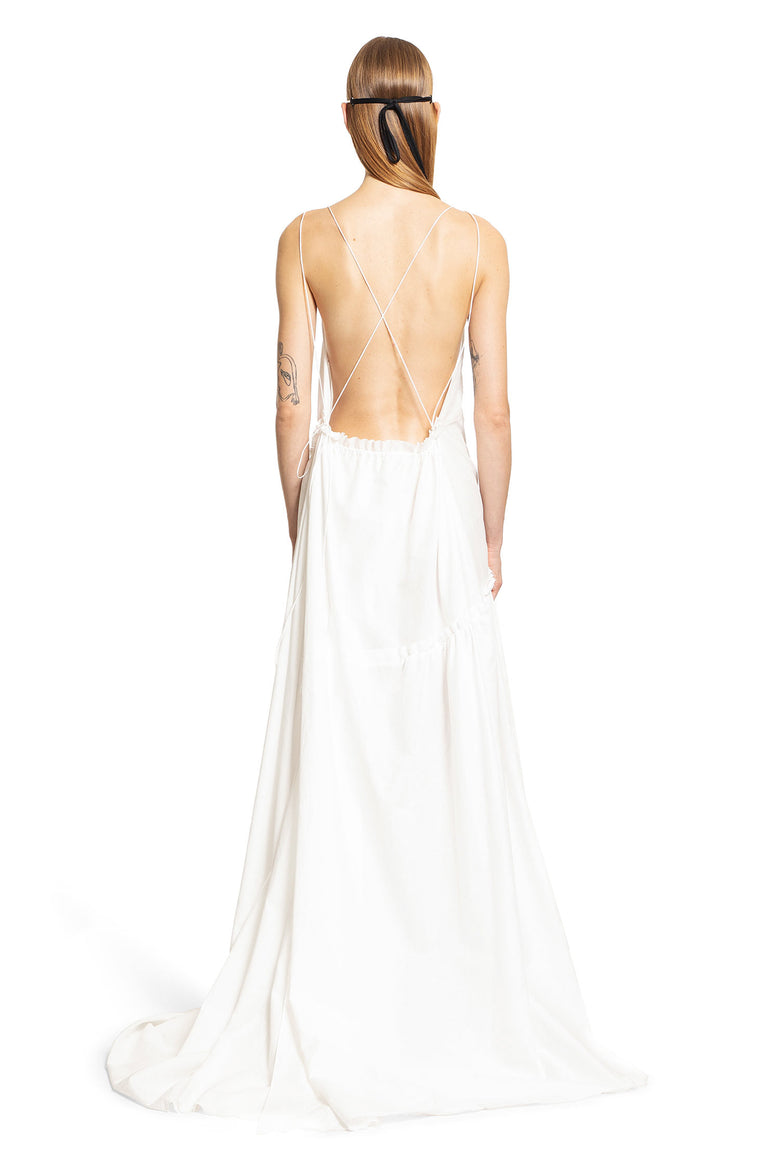 ANN DEMEULEMEESTER WOMAN WHITE DRESSES