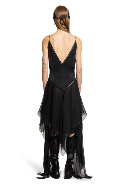 ANN DEMEULEMEESTER WOMAN BLACK DRESSES