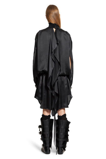 ANN DEMEULEMEESTER WOMAN BLACK DRESSES