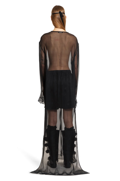 ANN DEMEULEMEESTER WOMAN BLACK DRESSES