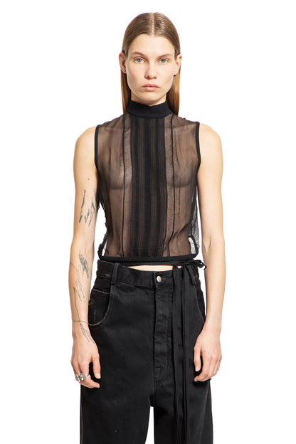 ANN DEMEULEMEESTER WOMAN BLACK TOPS