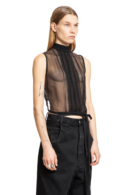 ANN DEMEULEMEESTER WOMAN BLACK TOPS