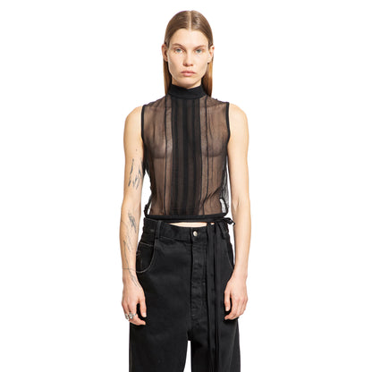 ANN DEMEULEMEESTER WOMAN BLACK TOPS