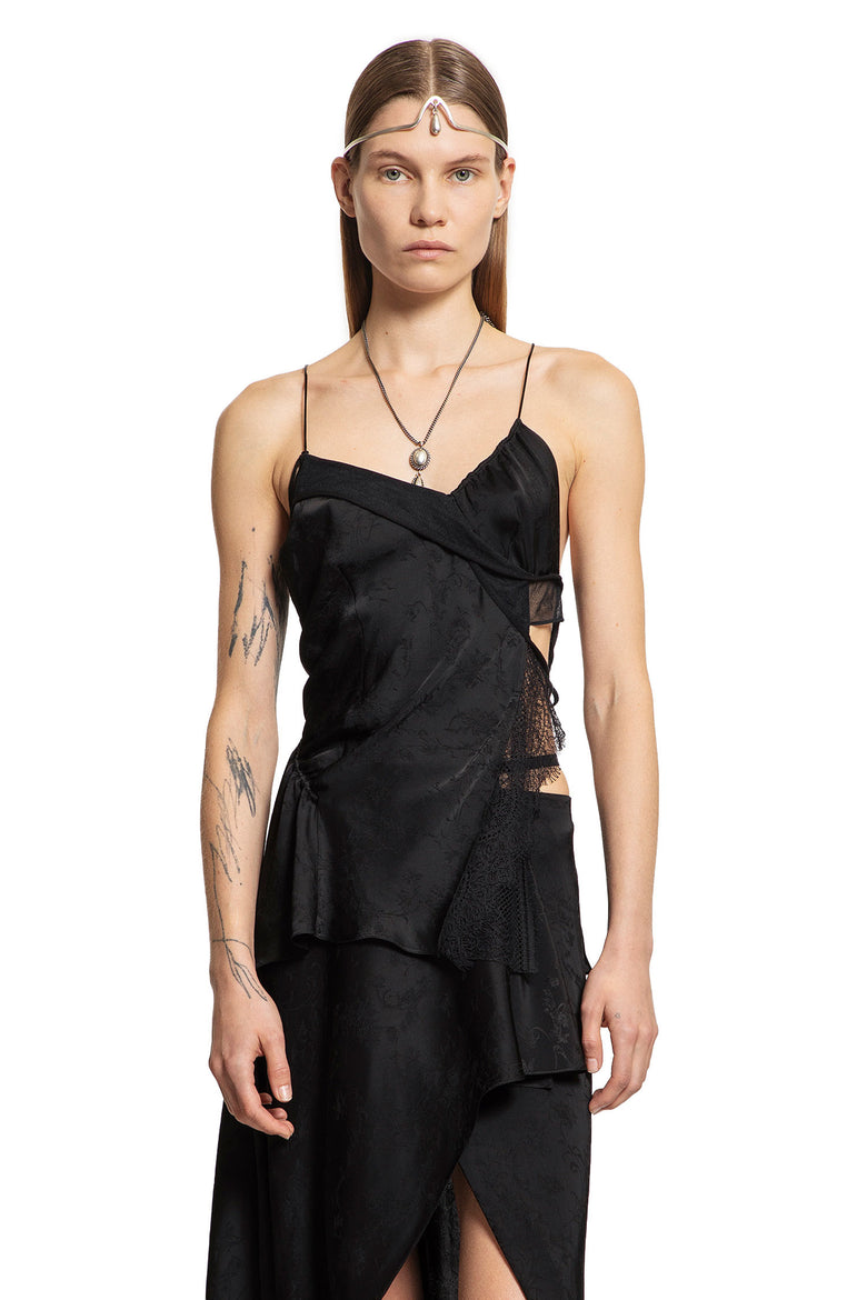 ANN DEMEULEMEESTER WOMAN BLACK TOPS