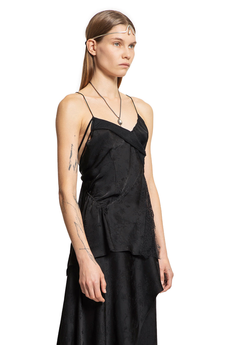 ANN DEMEULEMEESTER WOMAN BLACK TOPS