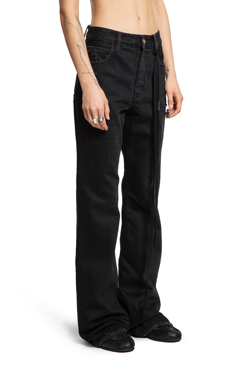 ANN DEMEULEMEESTER WOMAN BLACK JEANS