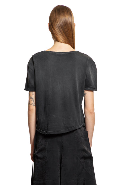 ANN DEMEULEMEESTER WOMAN BLACK T-SHIRTS & TANK TOPS