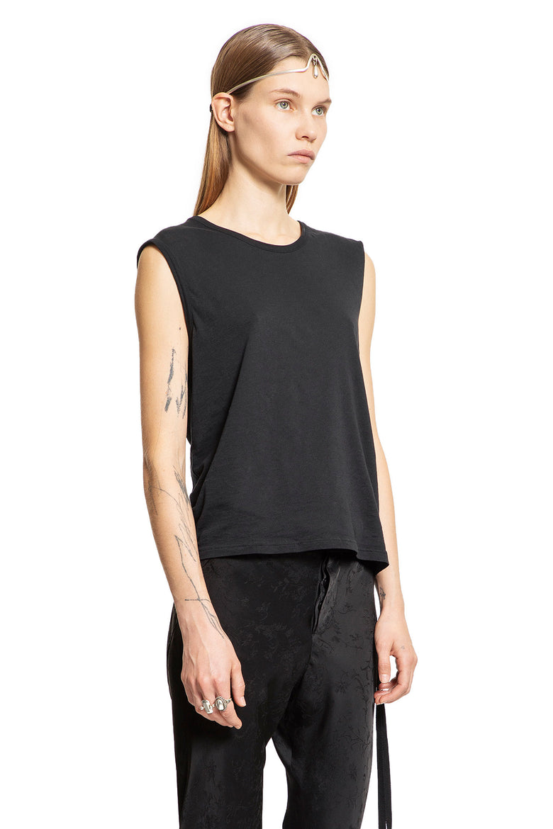 ANN DEMEULEMEESTER WOMAN BLACK TOPS