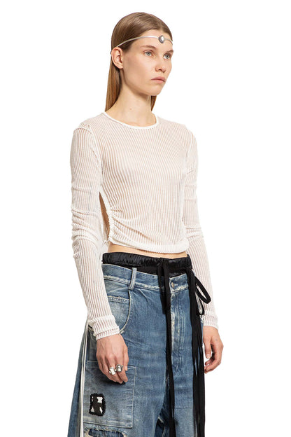 ANN DEMEULEMEESTER WOMAN OFF-WHITE KNITWEAR