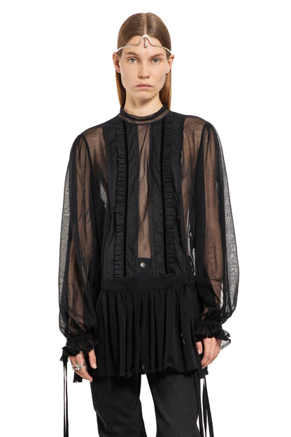 ANN DEMEULEMEESTER WOMAN BLACK DRESSES