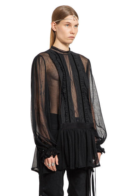 ANN DEMEULEMEESTER WOMAN BLACK DRESSES