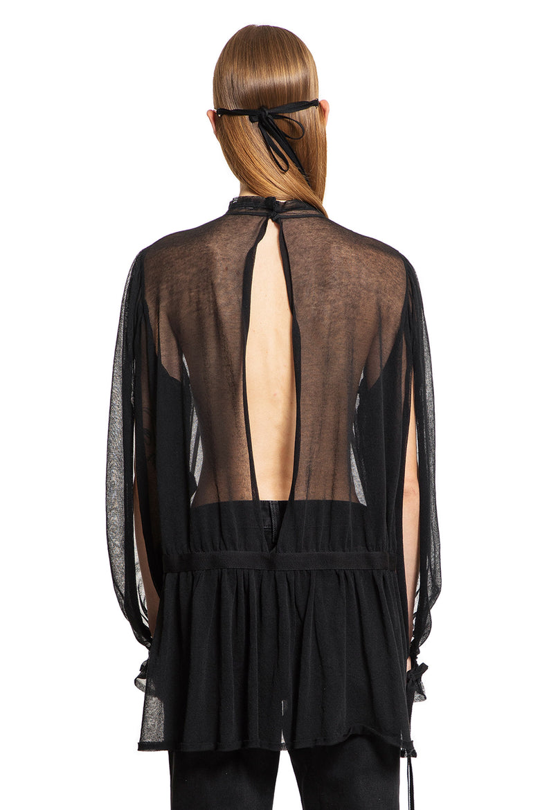 ANN DEMEULEMEESTER WOMAN BLACK DRESSES