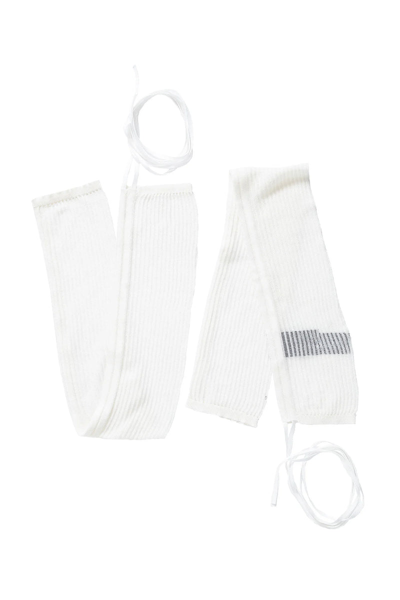 ANN DEMEULEMEESTER WOMAN OFF-WHITE SOCKS - Antonioli.eu