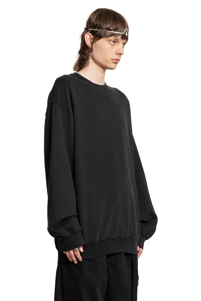 ANN DEMEULEMEESTER MAN BLACK SWEATSHIRTS